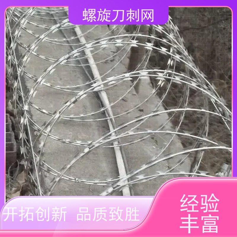 学校围墙防盗防爬刺网防攀爬铁蒺藜304不锈钢刀片刺绳颜色