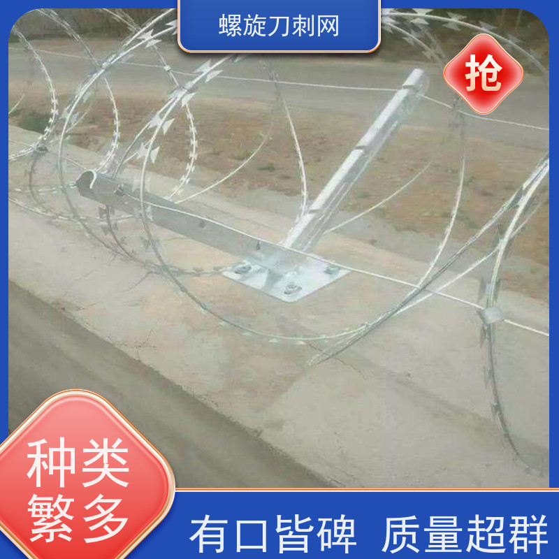 镀锌防攀爬滚刀刺斧行型刀片防爬网蛇蝮式刺丝滚笼刺网颜色