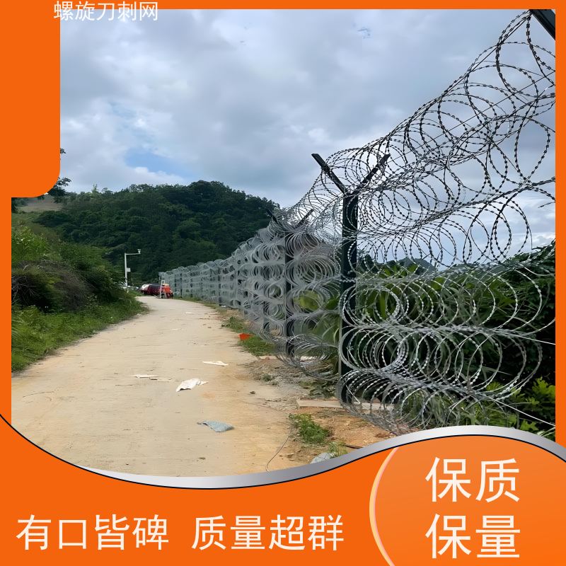 防护网带刺铁丝滚笼304不锈钢刀片刺绳防爬刺丝围墙刀刺网颜色