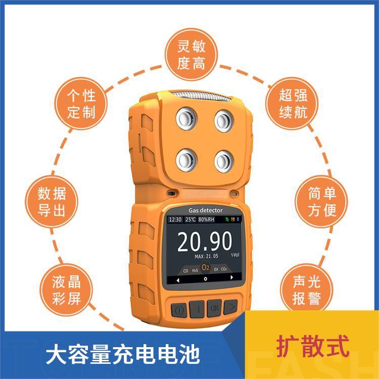四合一 TVOC 气体报警器源头厂家 气体浓度单位可快速切换