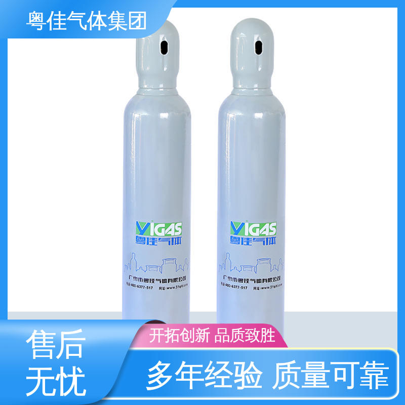 粤佳气体 专危化品车辆配送 螺纹出口G5/8 玻璃制造用 5N高纯氧气