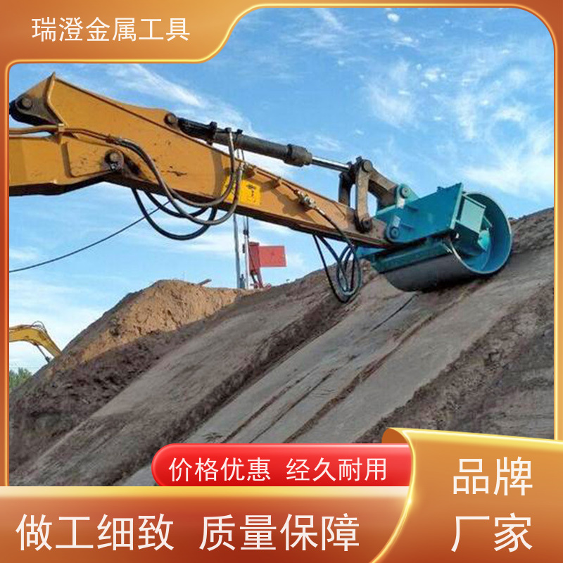 瑞澄金属机具 道路施工 挖掘机滚筒夯 高效均匀 源头厂家