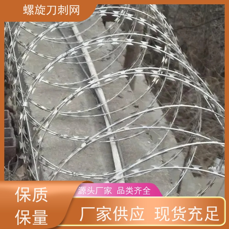 防护网带刺铁丝滚笼防攀爬铁蒺藜刀片刺丝安装