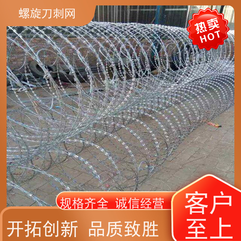 围墙防爬刺275g刀刺网刀片刺绳热镀锌刺丝滚笼颜色