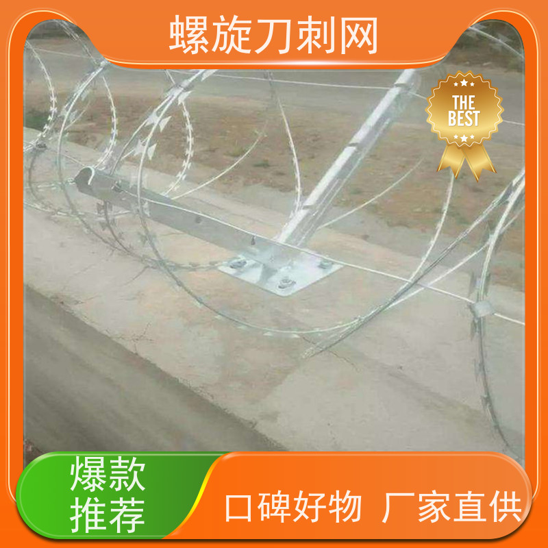 刀片刺绳小区学校防盗网蛇蝮式刺丝滚笼刺网安装