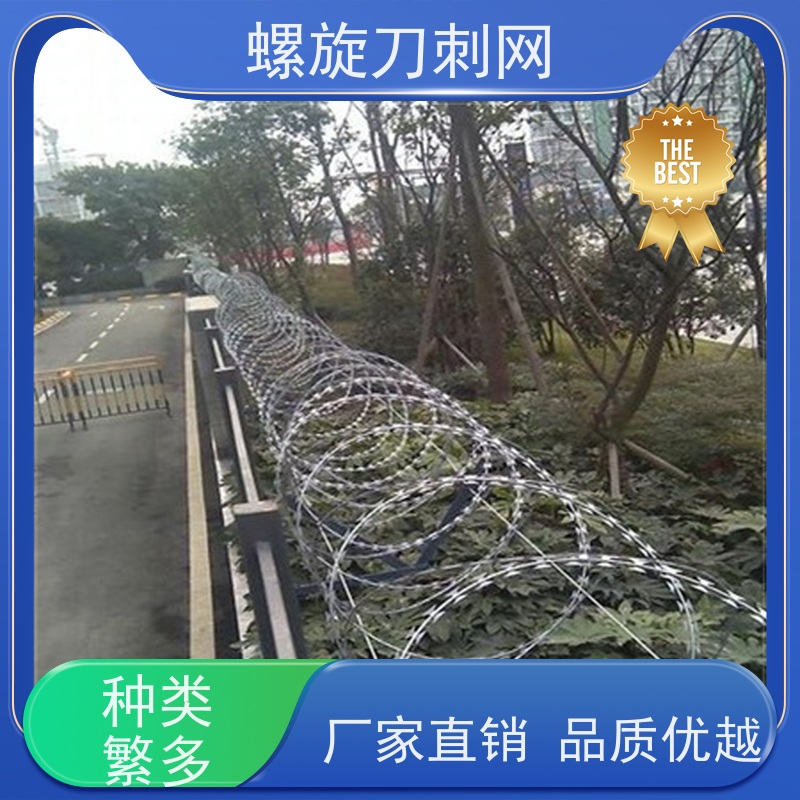 防护网带刺铁丝滚笼120g刀片刺网围墙防爬拉力刮刀防盗网颜色
