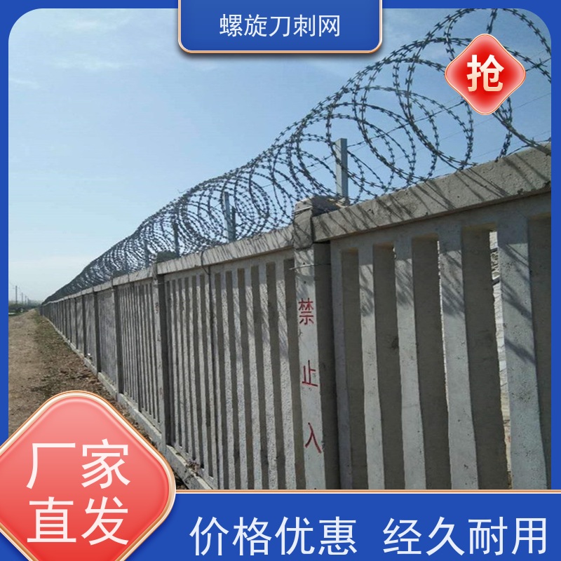防护网带刺铁丝滚笼304不锈钢刀片刺绳防爬刺丝围墙刀刺网安装