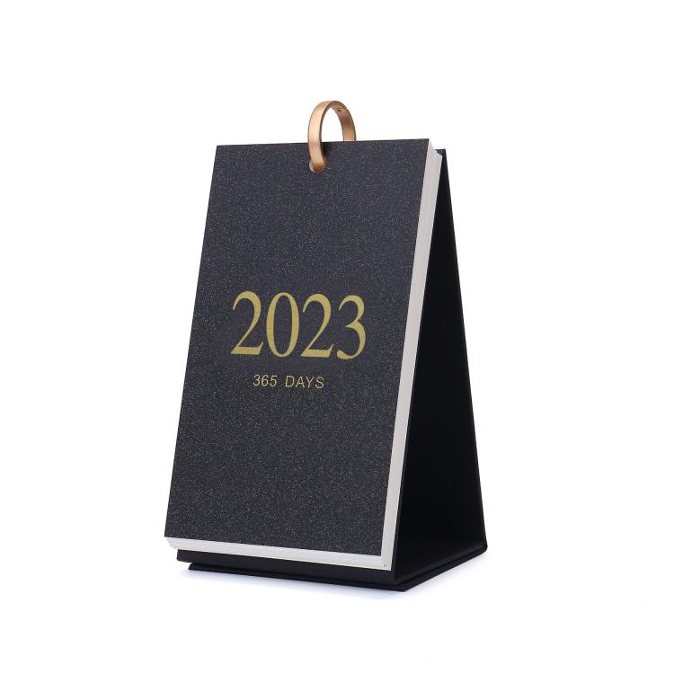 2024龙年皮质日历商务办公日计划表月历高端皮面台历工厂可定logo