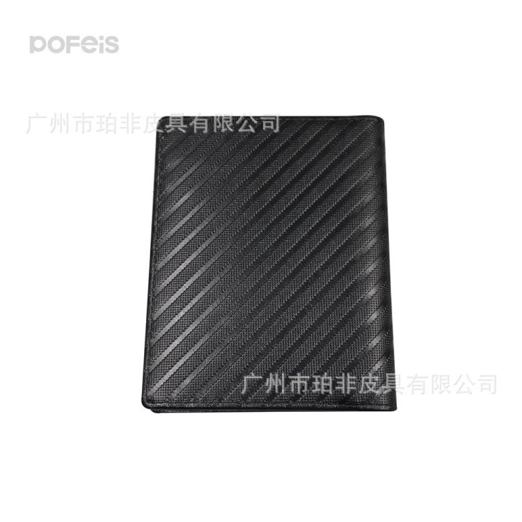 外贸复古男女斜纹钱包压印 哑光碳面料卡包批量厂家logo批发订货