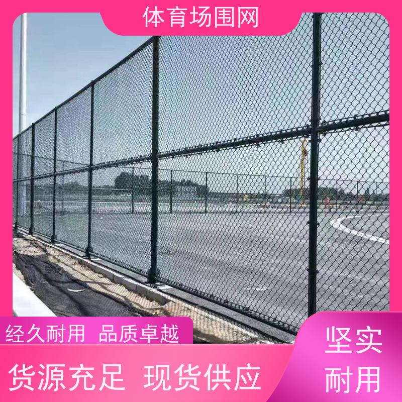 包塑勾花球场围网 框架式体育场护栏网 口碑良好 美观耐用