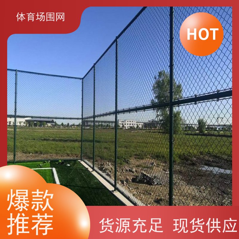 pvc包塑菱形网 塑胶球场围网 口字型球场围栏 防腐防潮
