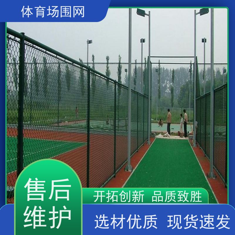 球场体育场铁丝网 足球护栏网 包塑勾花网 学校防护网