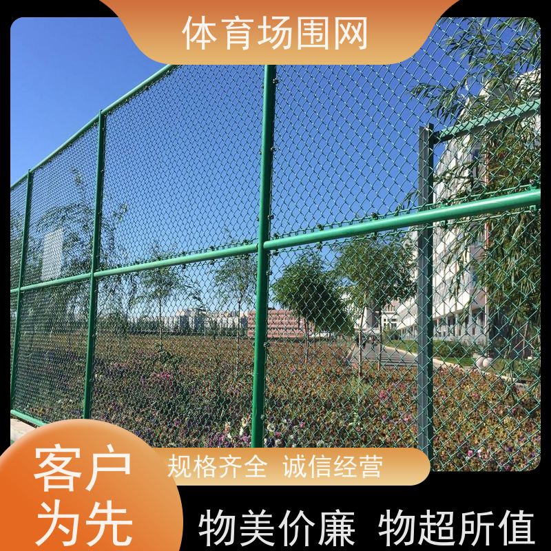 包塑镀锌勾花网 球场围栏网 体育场隔离球场围网 防腐防锈