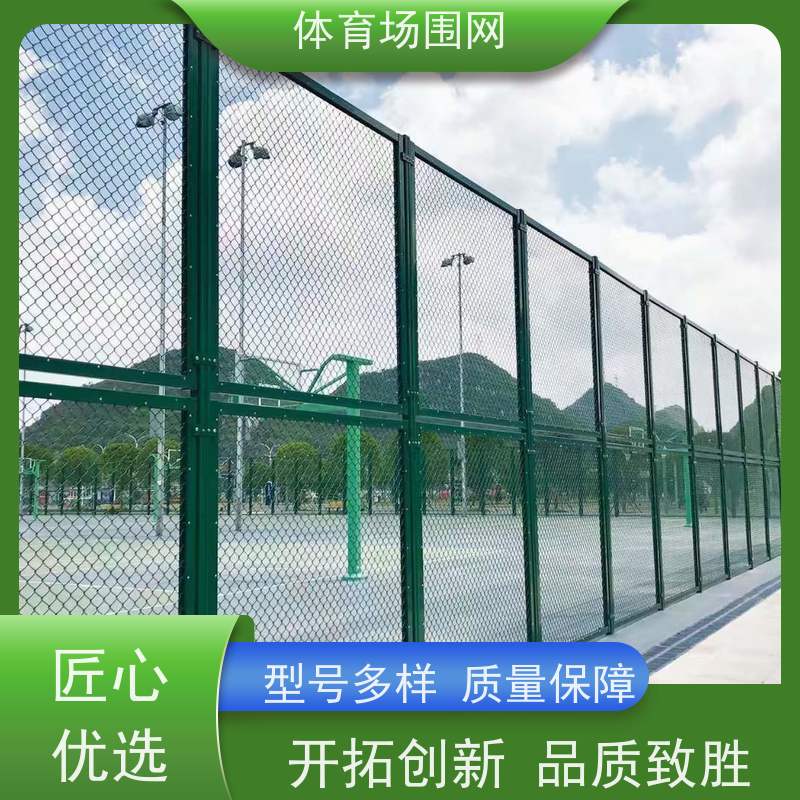 海诚 操场围栏勾花网 小区4米高篮球场围网 浸塑勾花护栏网
