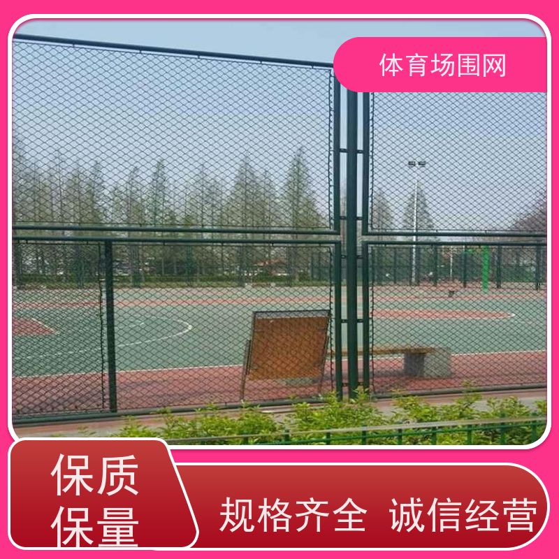 包塑镀锌勾花网 防腐防锈 球场围栏网 体育场隔离球场围网