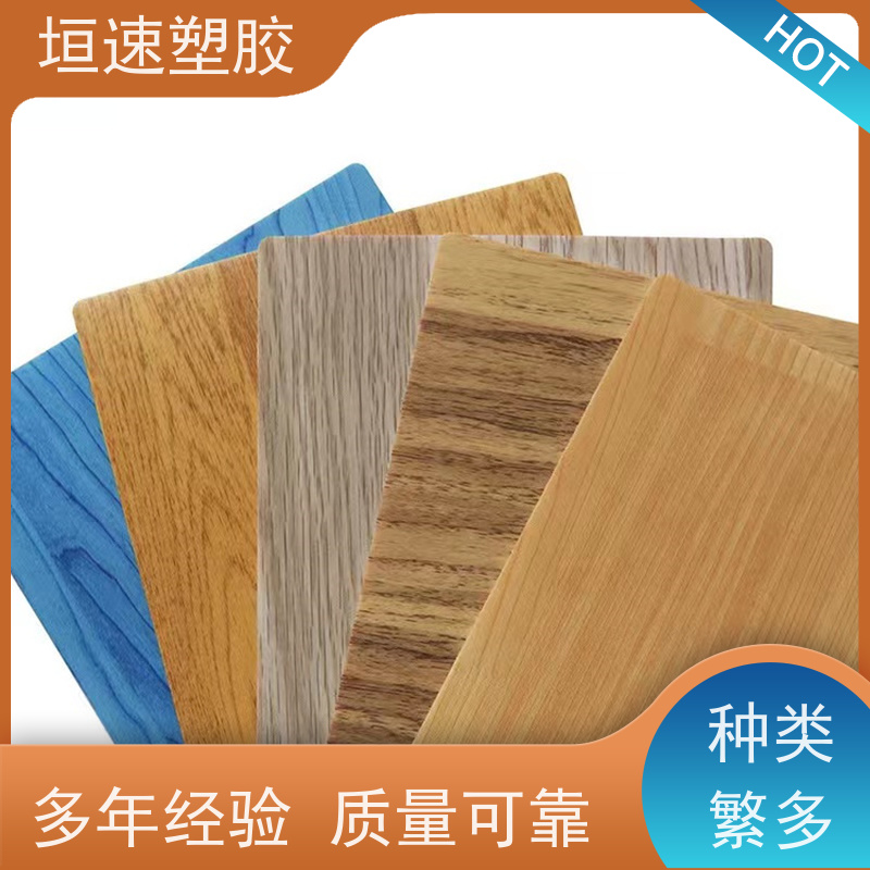 垣速塑胶 塑料地胶 学校地面地垫 商用卷材地板定制施工 色彩丰富