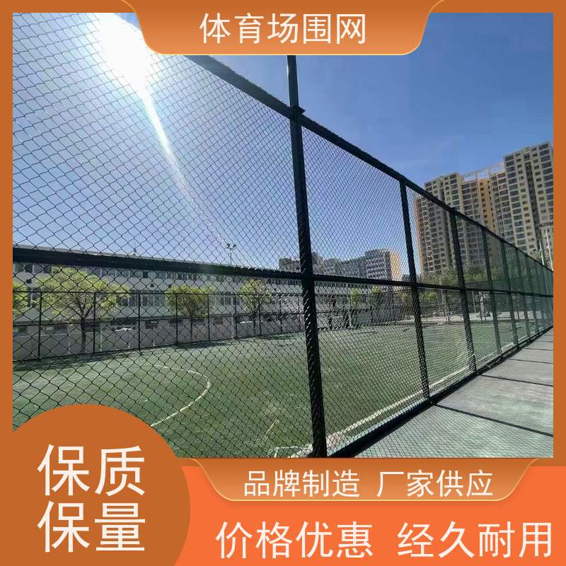 篮球场学校操场运动场专用包塑勾画围网围栏、6米高4米高可定制