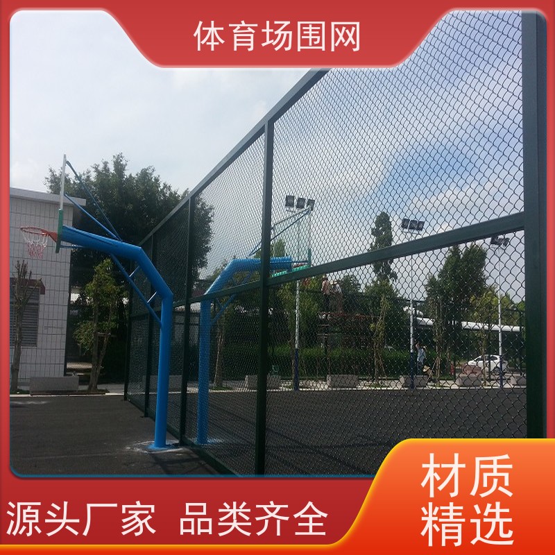勾花围网 校园操场护栏网 隔离防护钢丝网训练场优质防护网带门