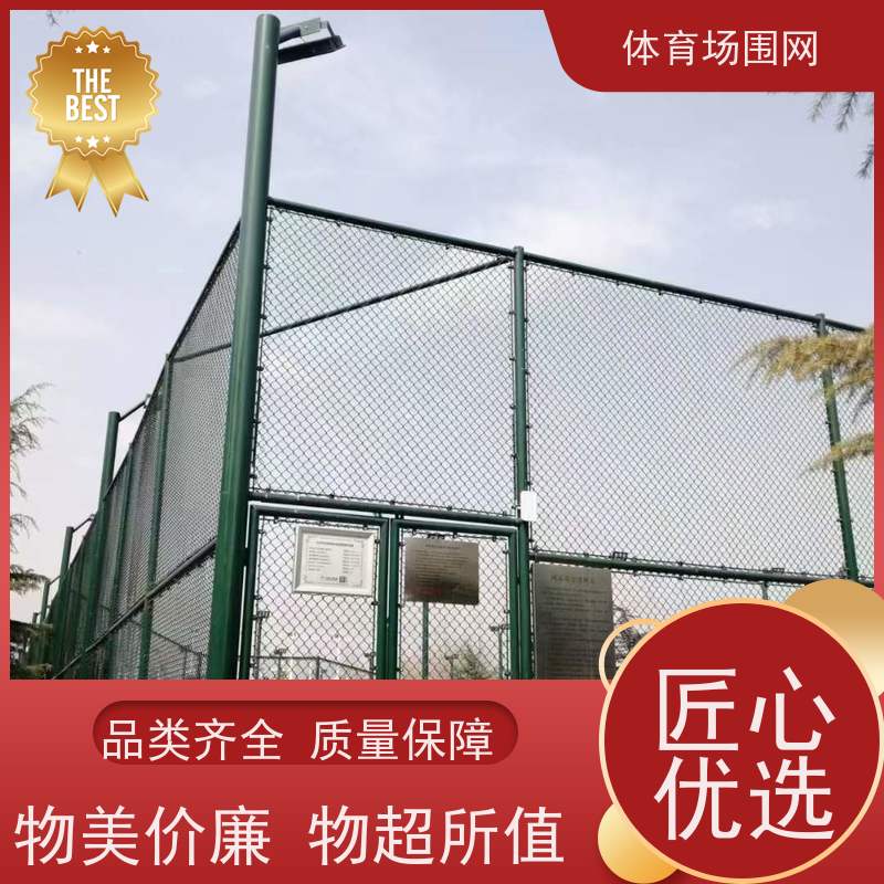 包塑勾花球场围网 振鼎 框架式体育场护栏网 品优定制