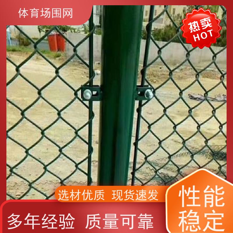 炎煌学校专用体育场勾花网球场PE包塑围网菱形涂塑铁丝网
