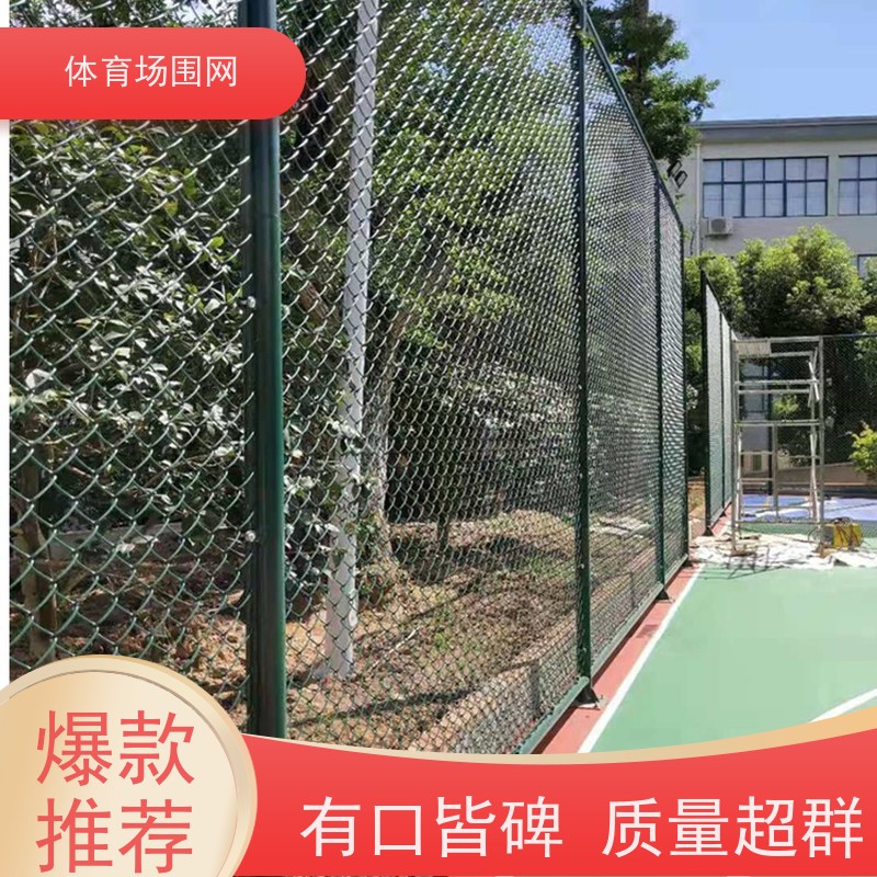 森恒 运动场围栏 浸塑 门球场围网 底盘螺栓安装 安装方便
