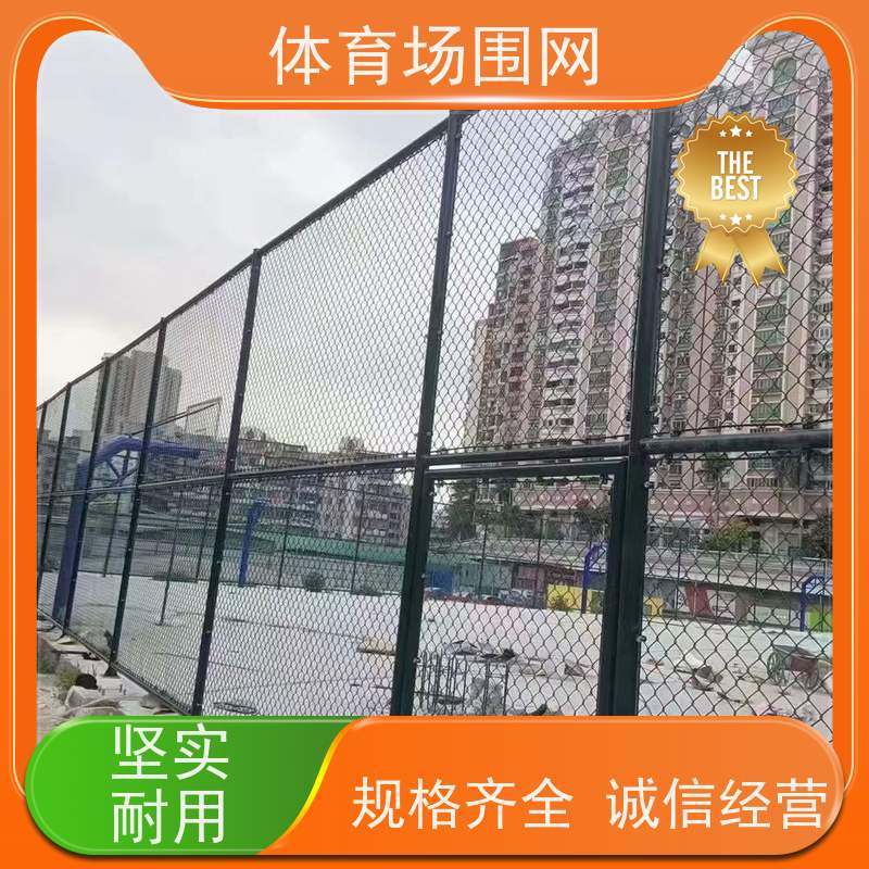 阳翰框架式篮球场围网 4米高体育场围栏 白色佛碳漆围栏网