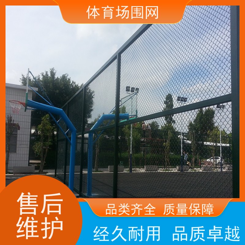 森万 框架式坚固球场围网 全封闭体育场围栏 绿色浸塑