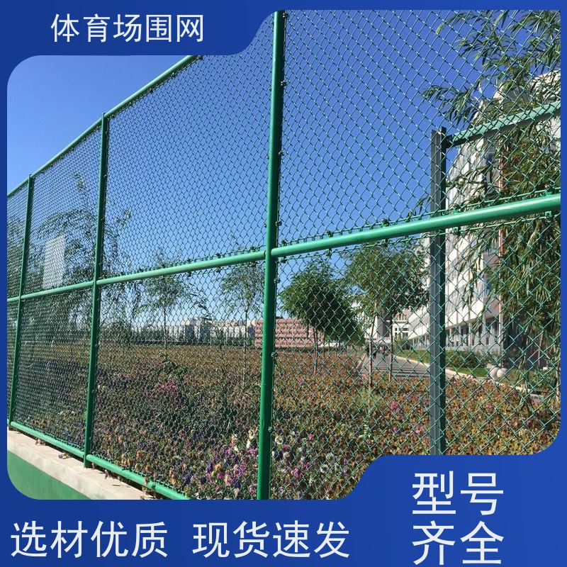 小区篮球场围栏网 低碳钢丝墨绿色 户外足球场围网 规格齐全