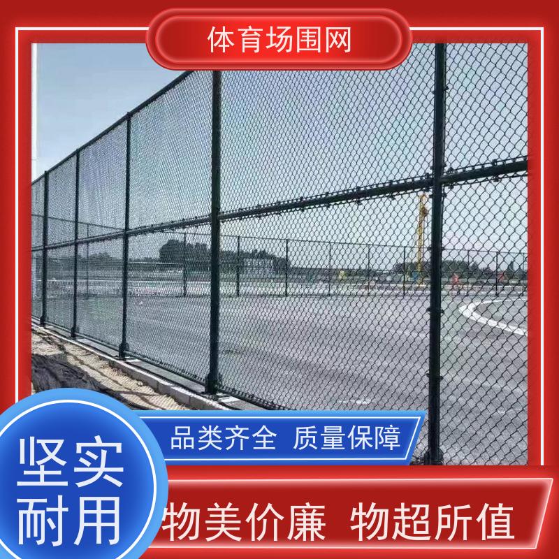定制球场护栏 铁丝网 室外篮球场围网浸塑勾花防护网 运动场围栏