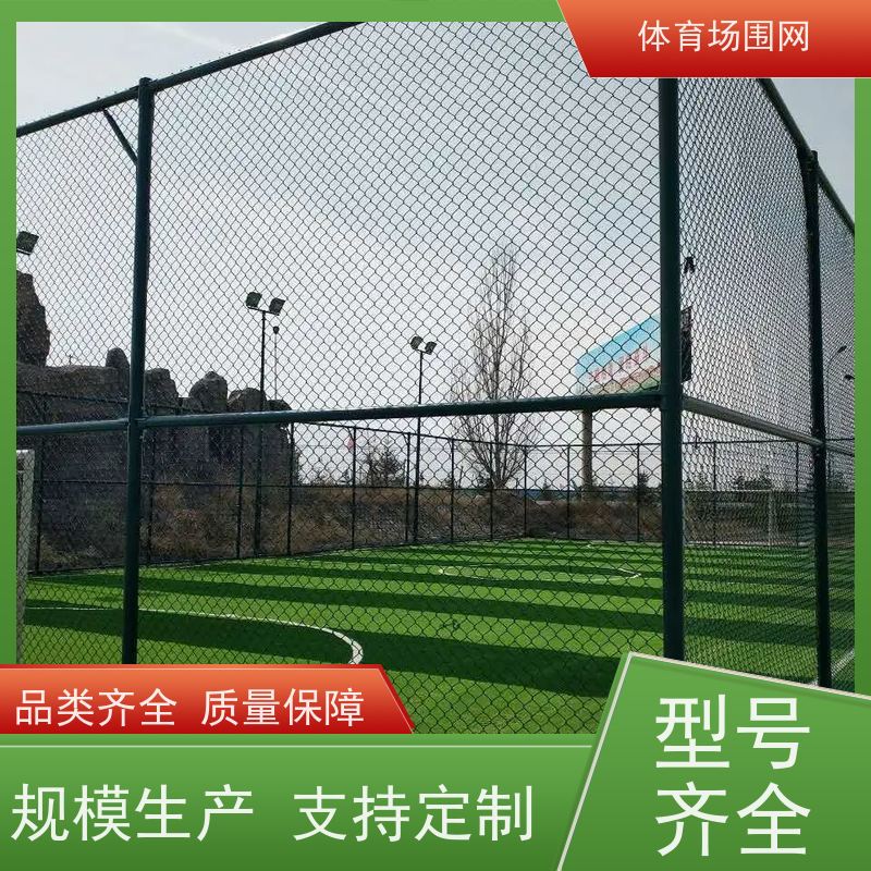 崇泽浸塑七人制足球场防护网 全封闭体育场围栏 框架式坚固球场围网
