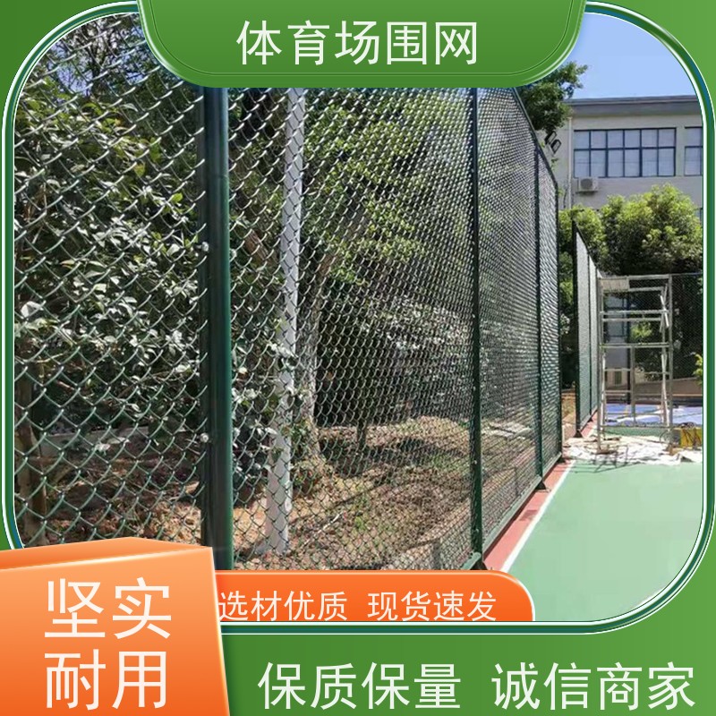 包塑勾花球场围网 款式 齐全 足球高尔夫体育场护栏 锦霄