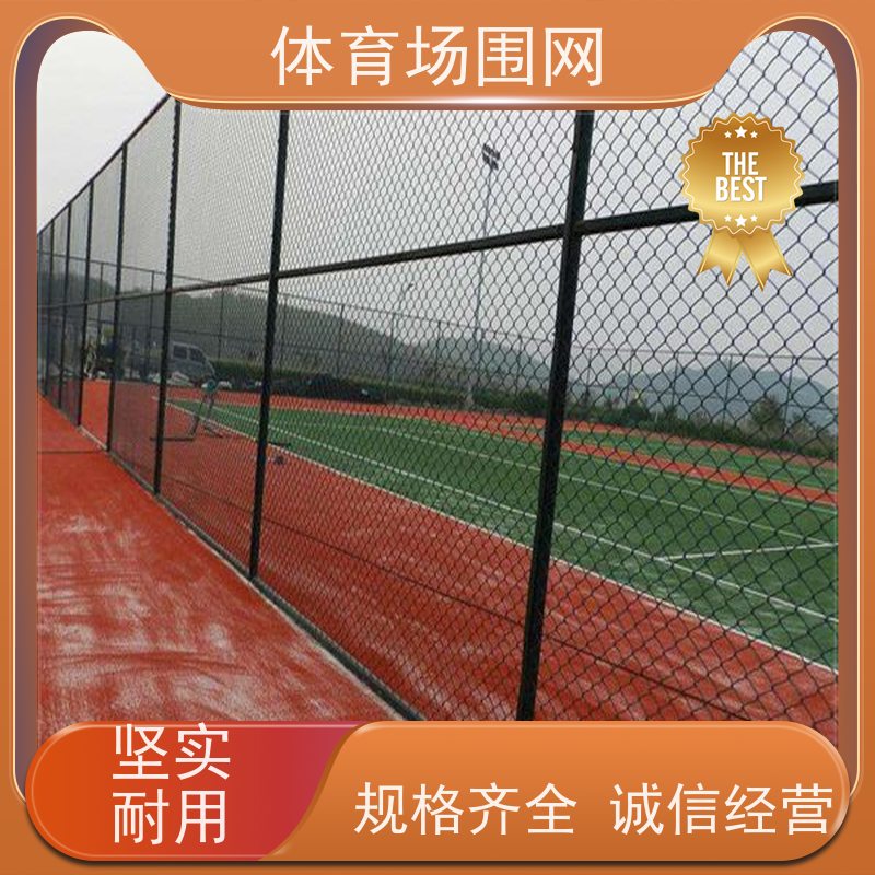 扁铁式篮球场围网组装 广场操场勾花网定制 日字型框架围栏
