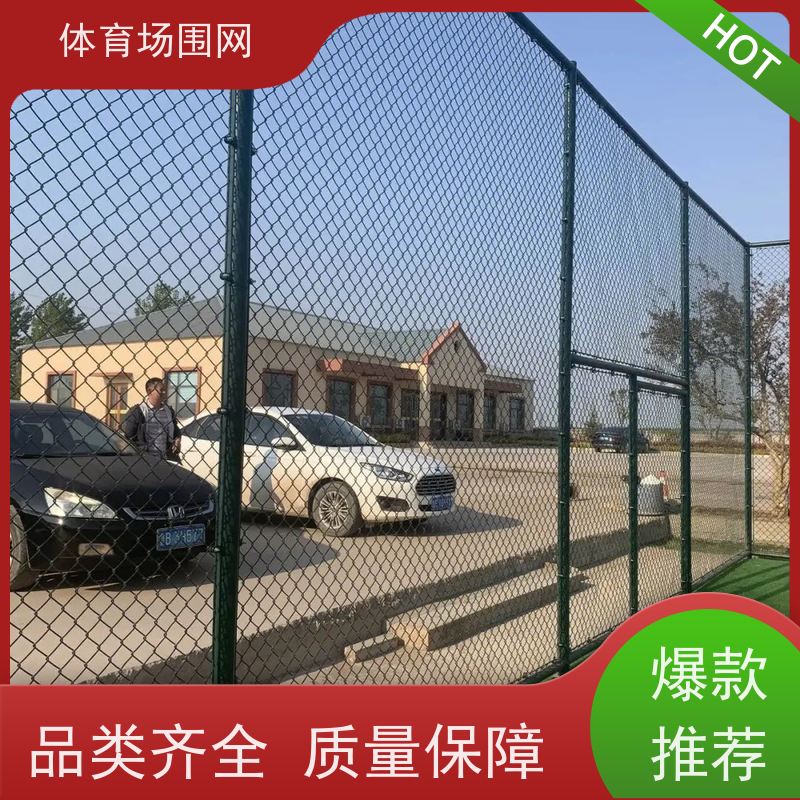 球场围栏 包塑勾花网 隔离防护铁丝网 公园围网 全面健身选择