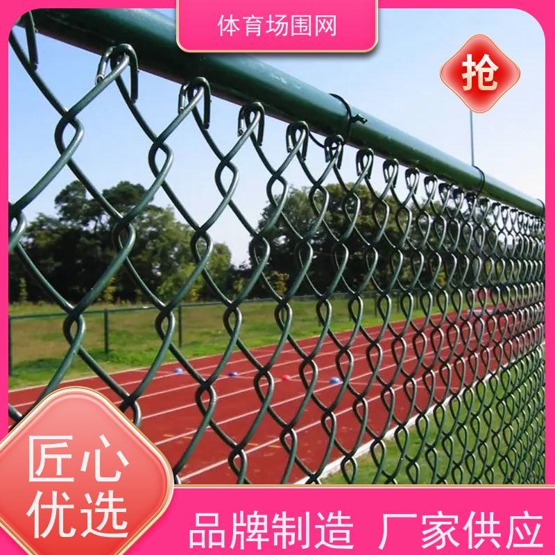 校园活动场地围栏生产体育场围网镀锌丝包塑球场护栏