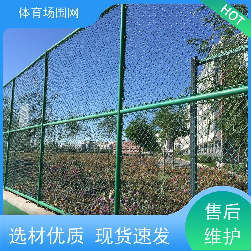 框架式球场围网 学校体育场隔离围栏 pvc浸塑勾花防护网 结实耐用