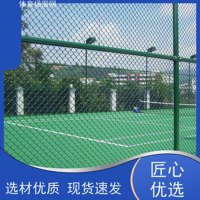 包塑丝经4.0mm体育训练场围网 学校体育场排球场 pvc菱形勾花围栏网