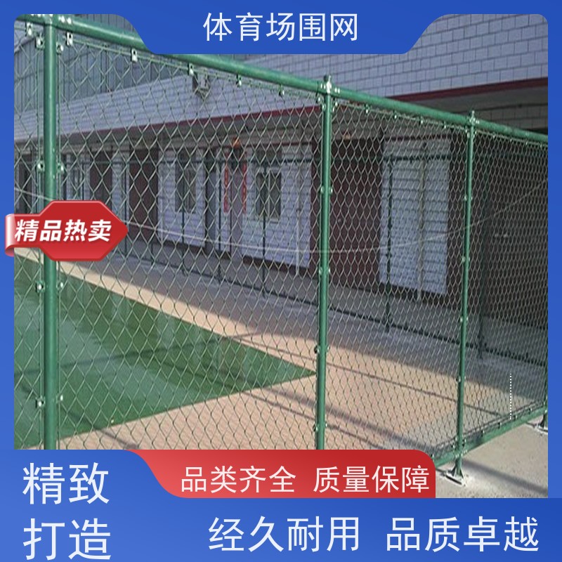 框架式坚固球场围网防腐防锈包塑勾花球场围栏PVC材质