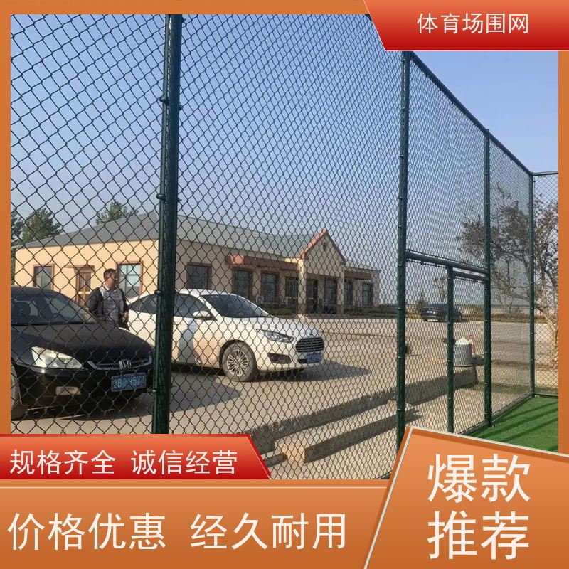批发篮球场护栏网 体育场防护勾花铁丝围栏网 学校球场围网
