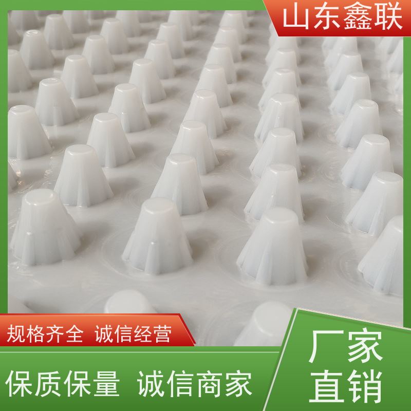 H20mm高鑫联新 凹凸型塑料排蓄水板 车库顶板种植绿化滤水层