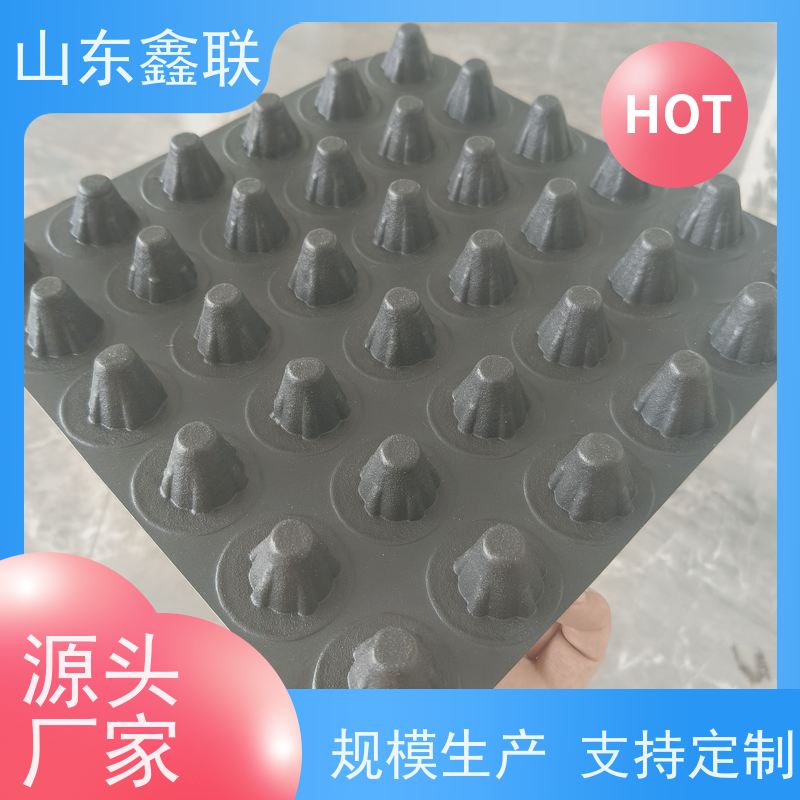 车库排水板 高强度聚乙烯材料 良好的防水防潮 抗压强度高 重量轻