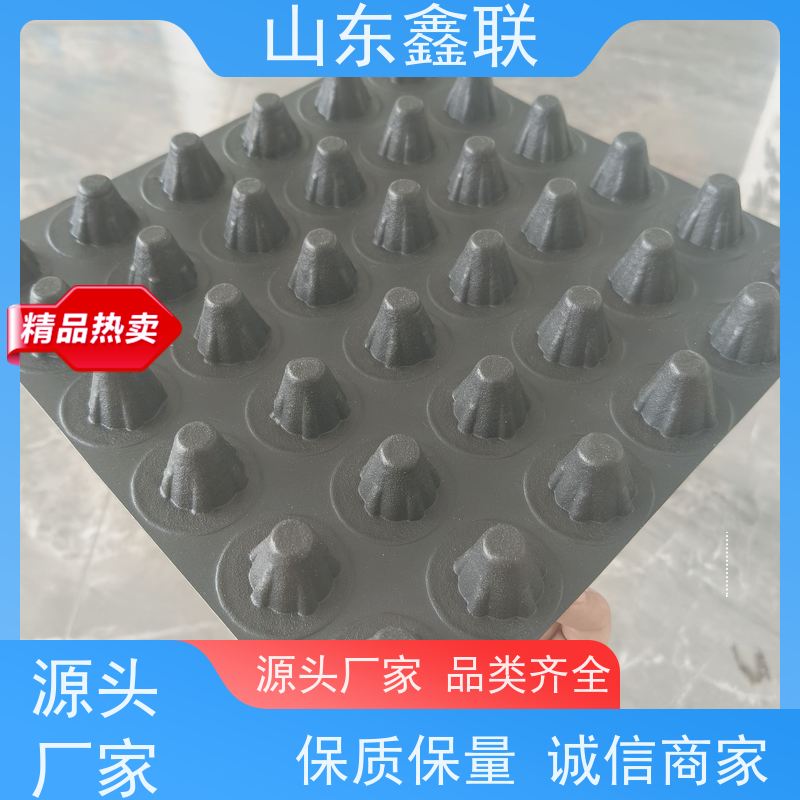 鑫联新楼顶绿化用HDPE滤水板H20 蜂窝型塑料保水排水格片