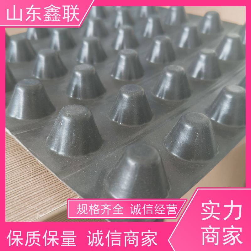 塑料夹层滤水导水板 H14自粘覆布排水板 长源 控根 加固作用好