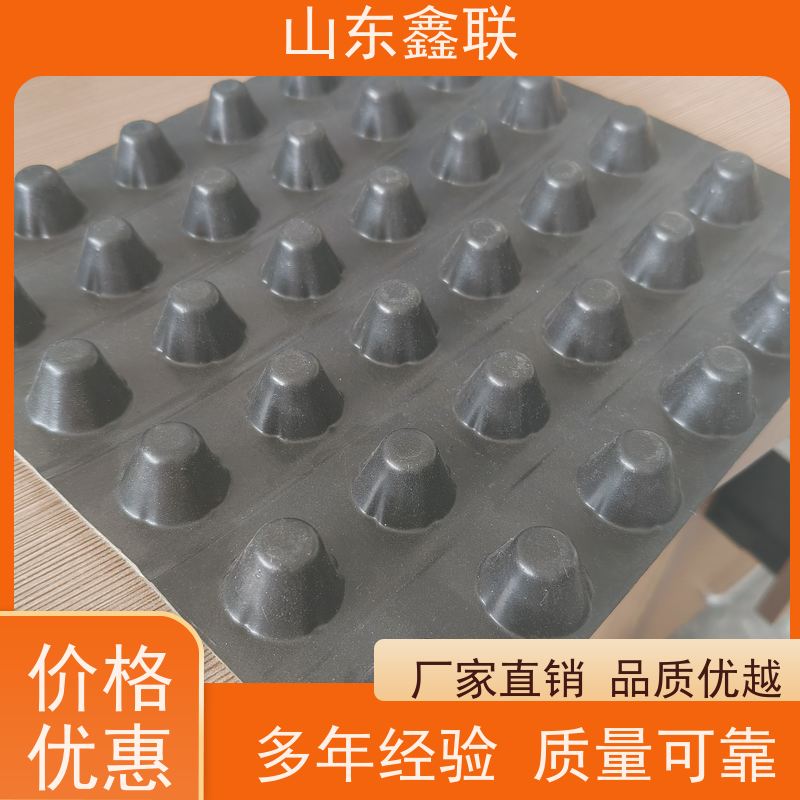加筋凹凸型塑料排水板 H25高H30高H20高蓄水板土工布