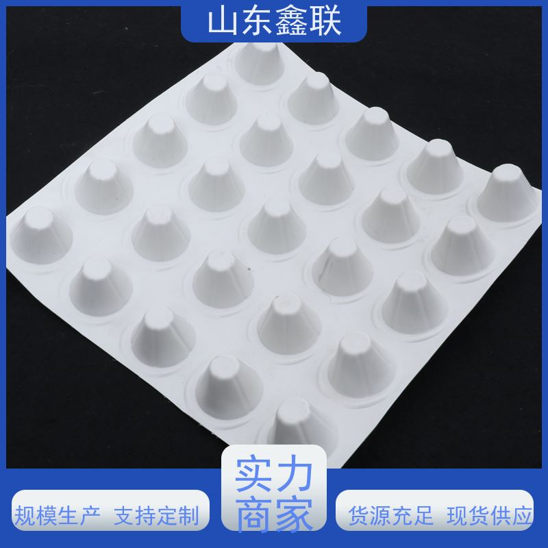 鑫联新 20高凹凸塑料排蓄水板 耐根穿刺3m宽HDPE排水板 楼顶花园
