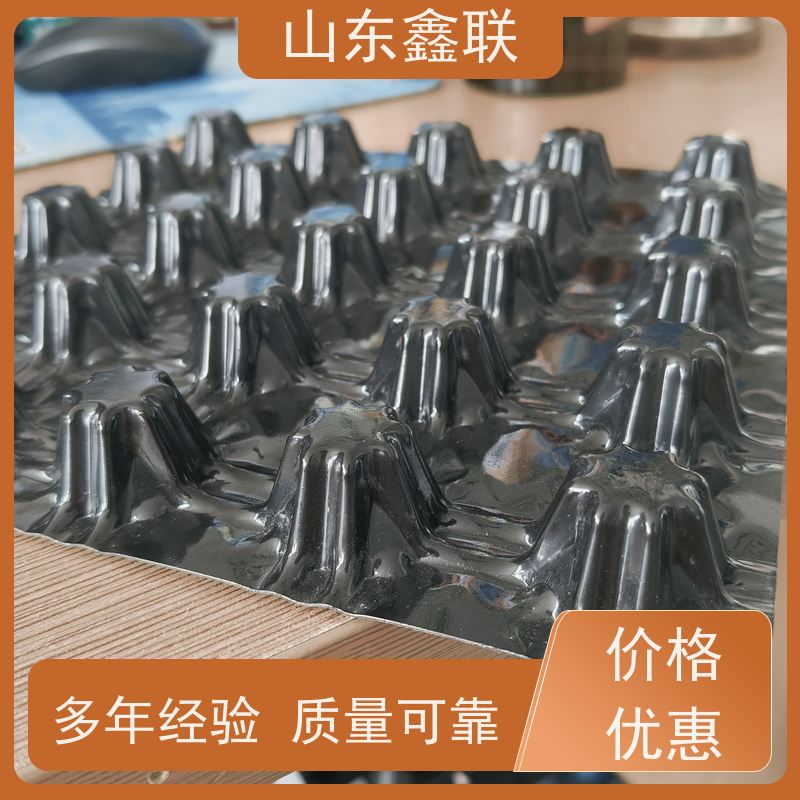 HDPE塑料排水板厂家 地下车库顶板底板2*10米凹凸夹层板 可站人