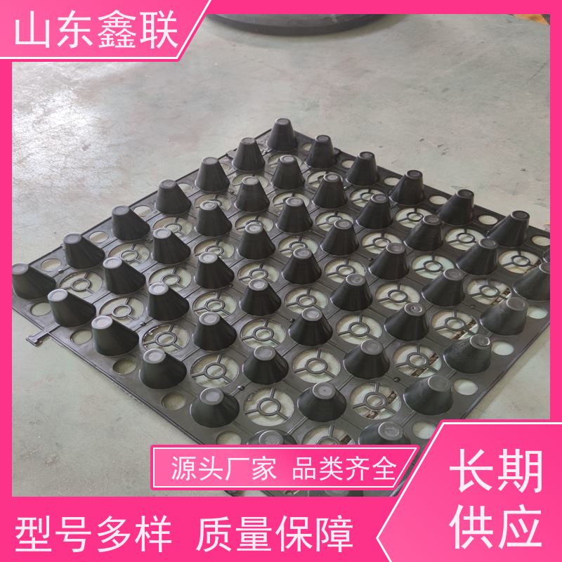 车库用hdpe鑫联新 花园种植绿化疏水板 凹凸型塑料阻根板