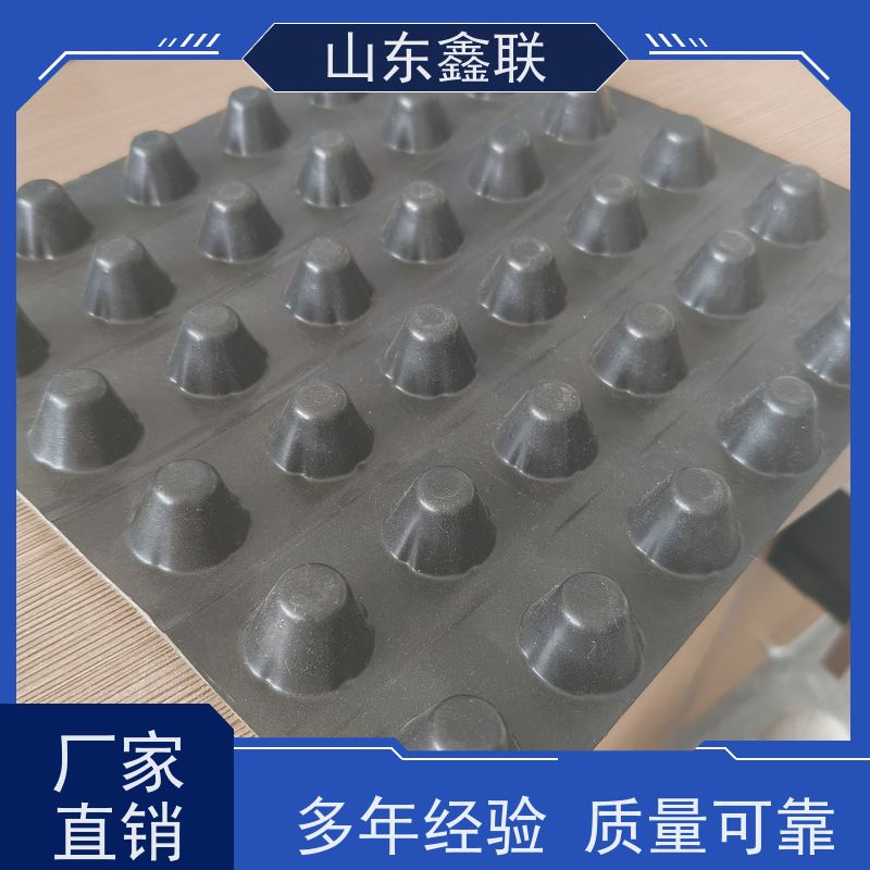 供应产品虹吸排水板 高分子防护 塑料滤水板凹凸型排蓄水板