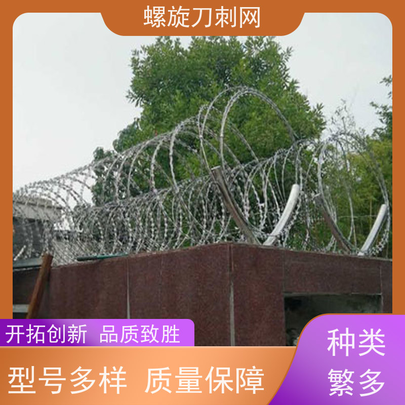 防护网带刺铁丝滚笼防攀爬铁蒺藜围墙防爬拉力刮刀防盗网安装