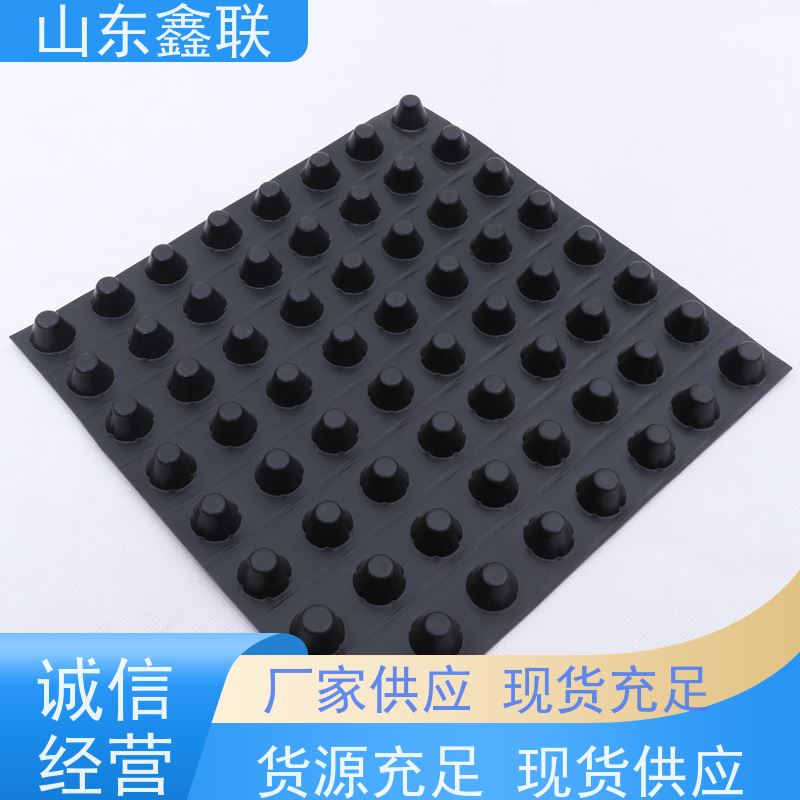 鑫联新 凹凸塑料排水板 屋顶车库耐腐蚀阻根卷材疏水板 虹吸防水厂家