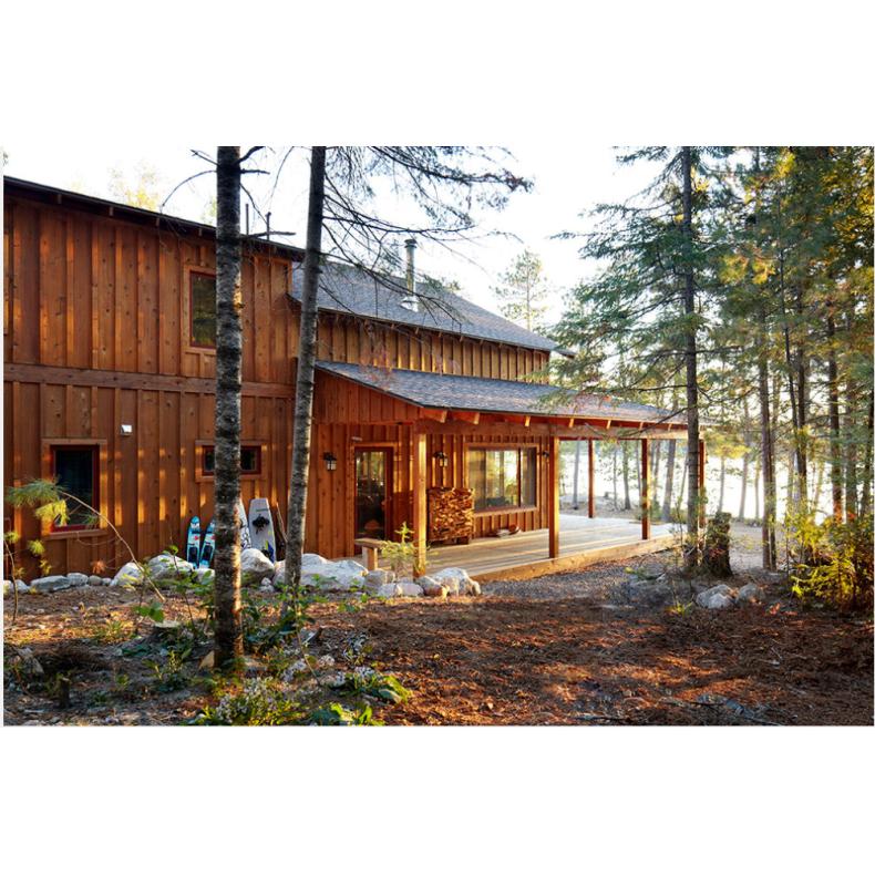 天一 山地森林民宿木屋 民宿露营三角木屋 集成房屋 防火阻燃 结构施工
